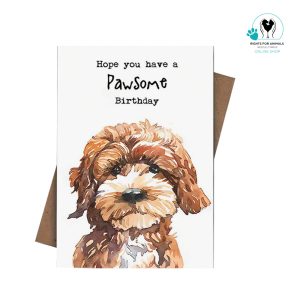 Pawsome birthday card